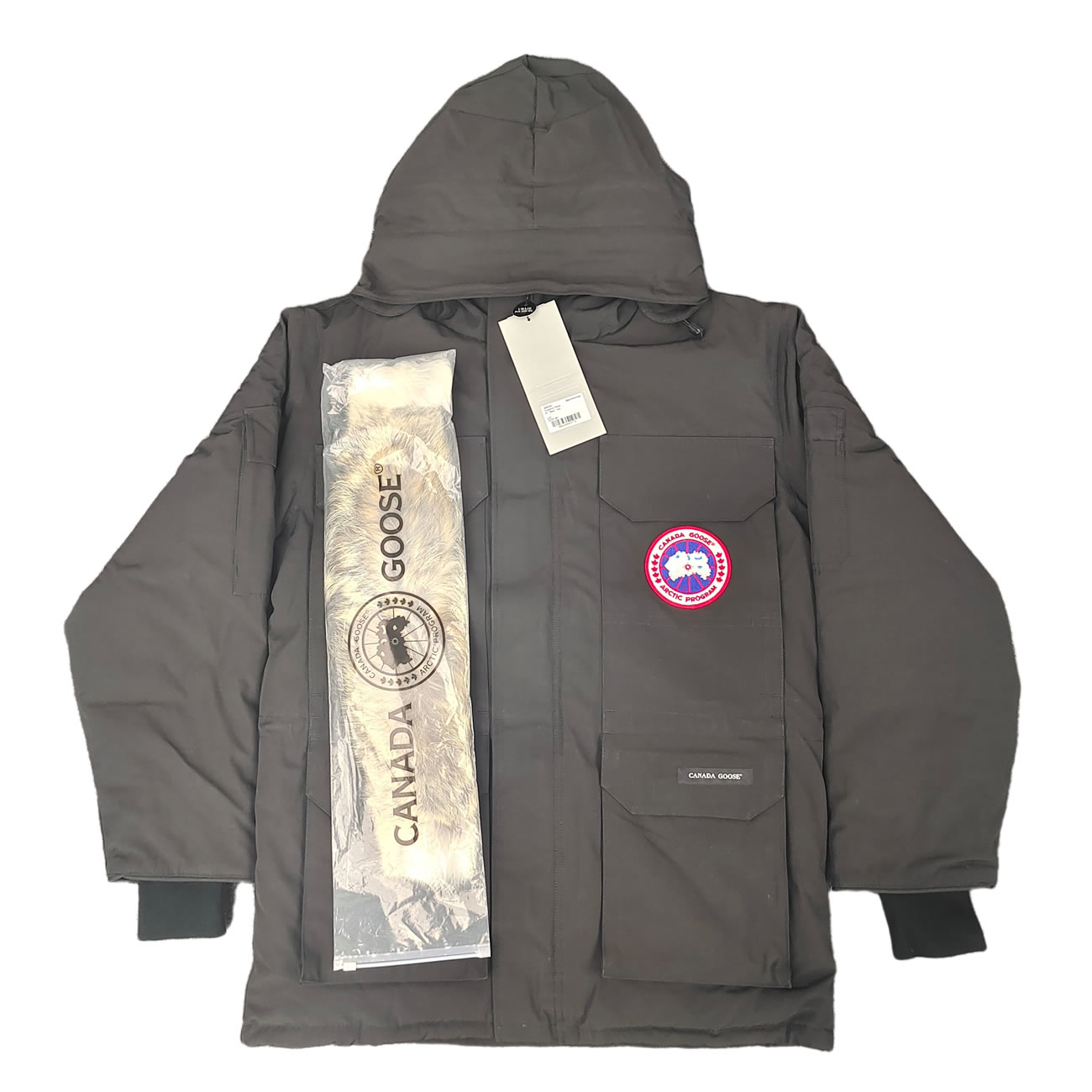 Canada Goose Expedition Logo Pbi Patch Parka Coat (2) - www.newkick.vip