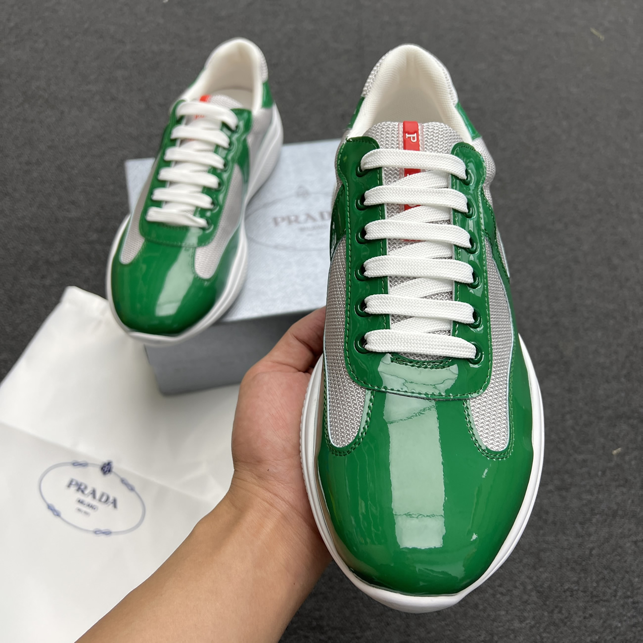 Prada America Cup Mango Silver 4e3400 Asz F0bx6 (5) - www.newkick.vip