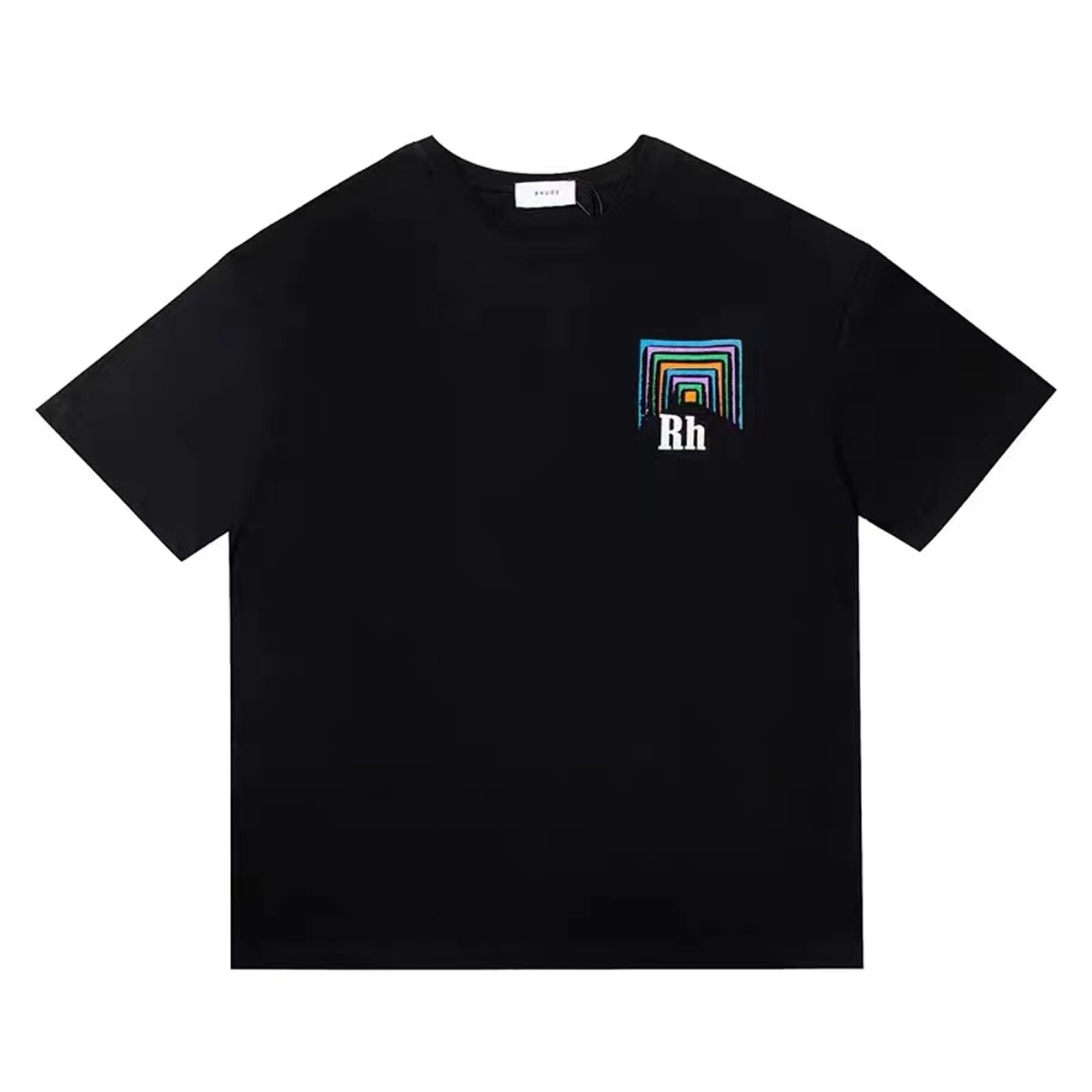 Rhude Loose T Shirts Men Top Cotton Horse Steed Print Short Sleev (3) - www.newkick.vip