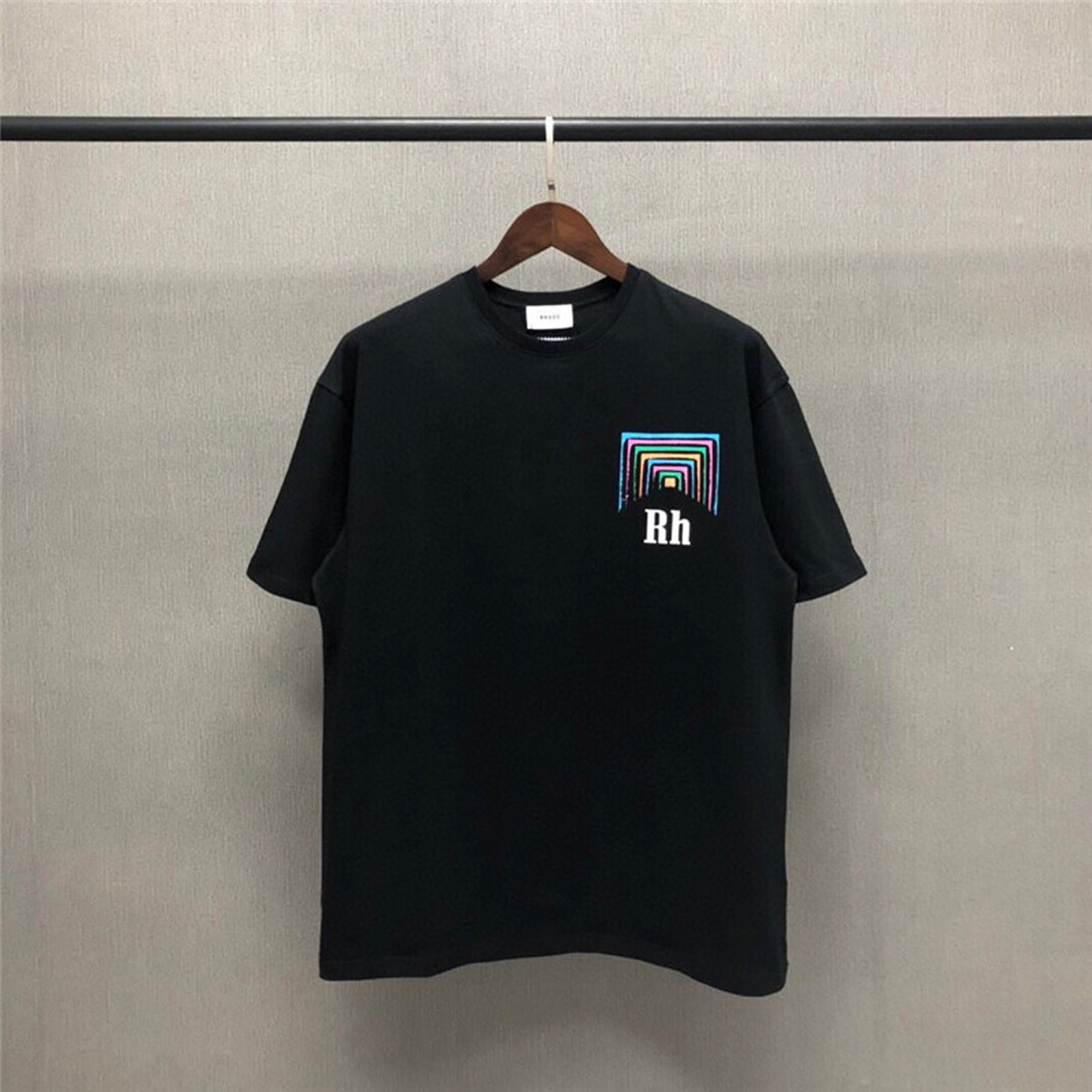 Rhude Loose T Shirts Men Top Cotton Horse Steed Print Short Sleev (5) - www.newkick.vip