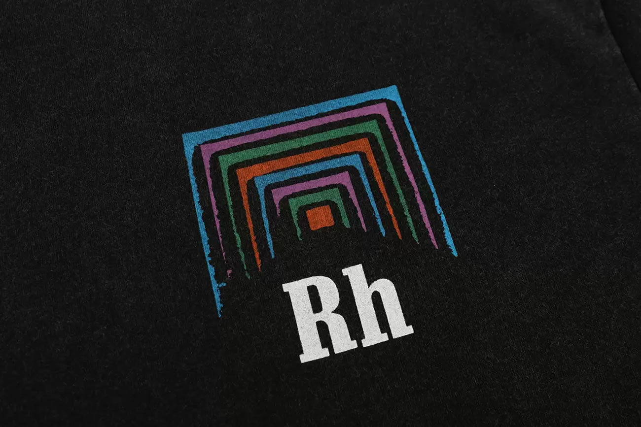 Rhude Loose T Shirts Men Top Cotton Horse Steed Print Short Sleev (6) - www.newkick.vip