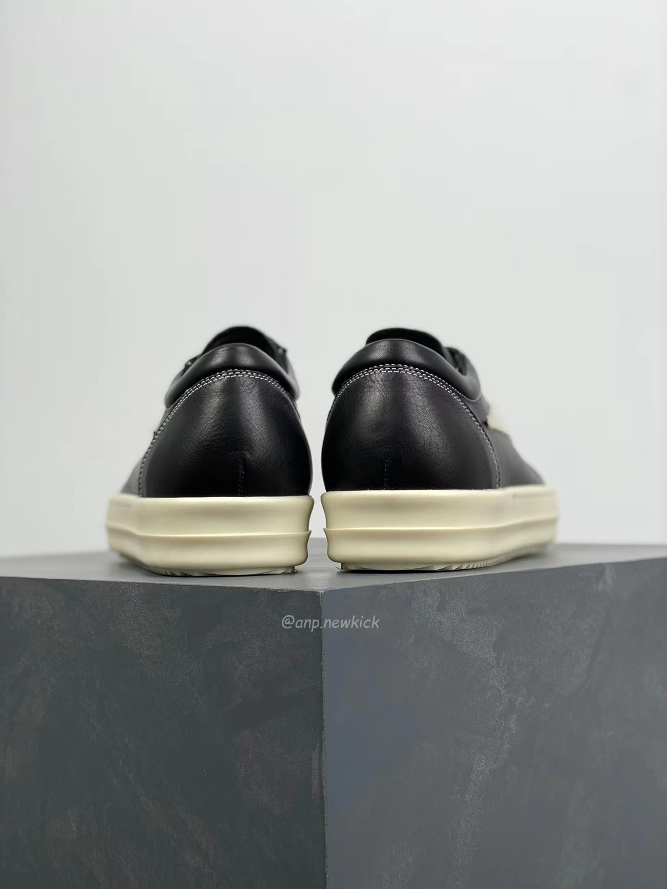 Rick Owens Leather Low Top Vintage Sneakers Suede Canvas Black Taupe Grey Faded Pnk Pearl Milk Dark Dust (11) - www.newkick.vip