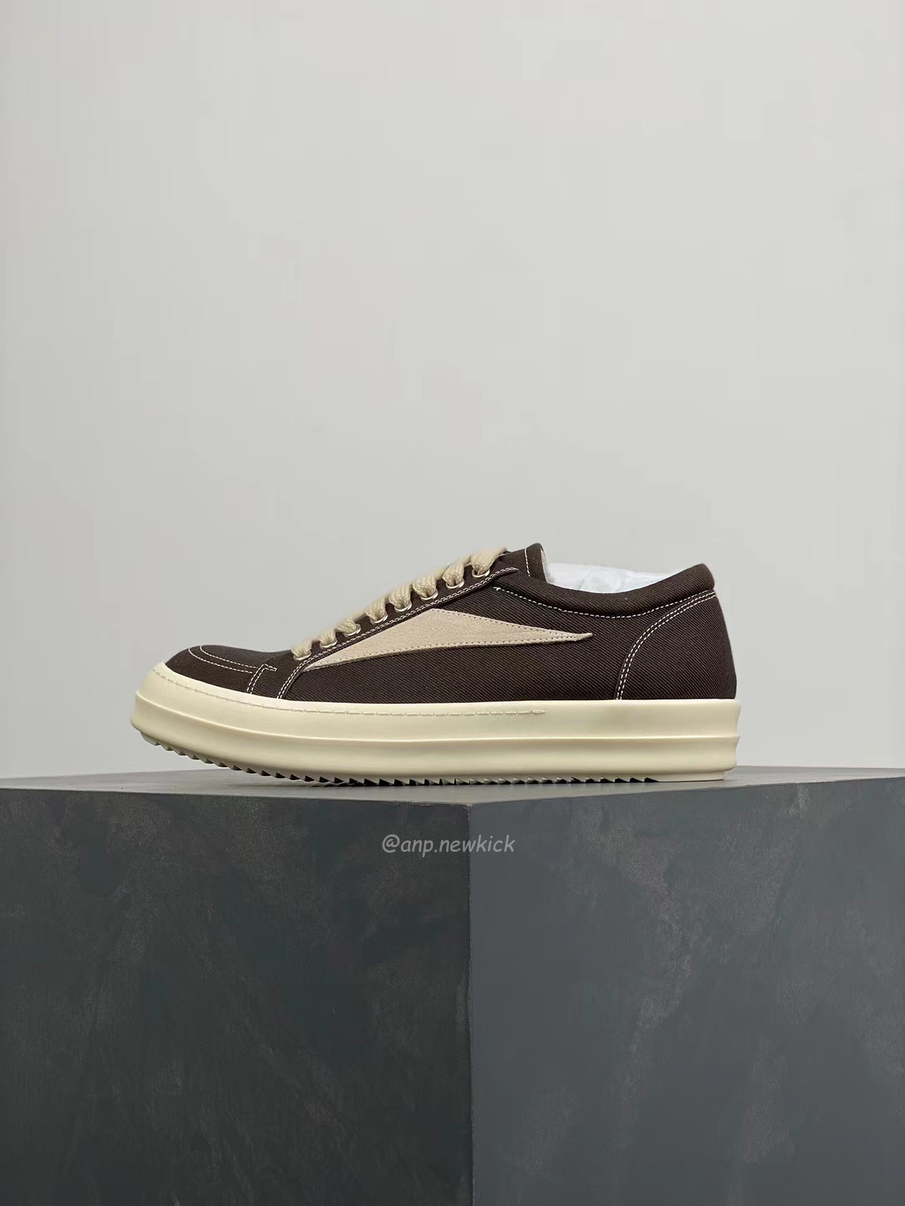 Rick Owens Leather Low Top Vintage Sneakers Suede Canvas Black Taupe Grey Faded Pnk Pearl Milk Dark Dust (17) - www.newkick.vip