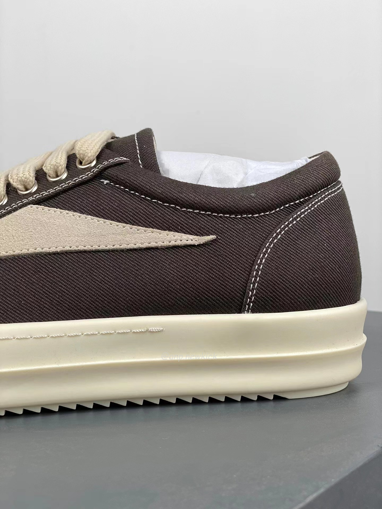 Rick Owens Leather Low Top Vintage Sneakers Suede Canvas Black Taupe Grey Faded Pnk Pearl Milk Dark Dust (19) - www.newkick.vip