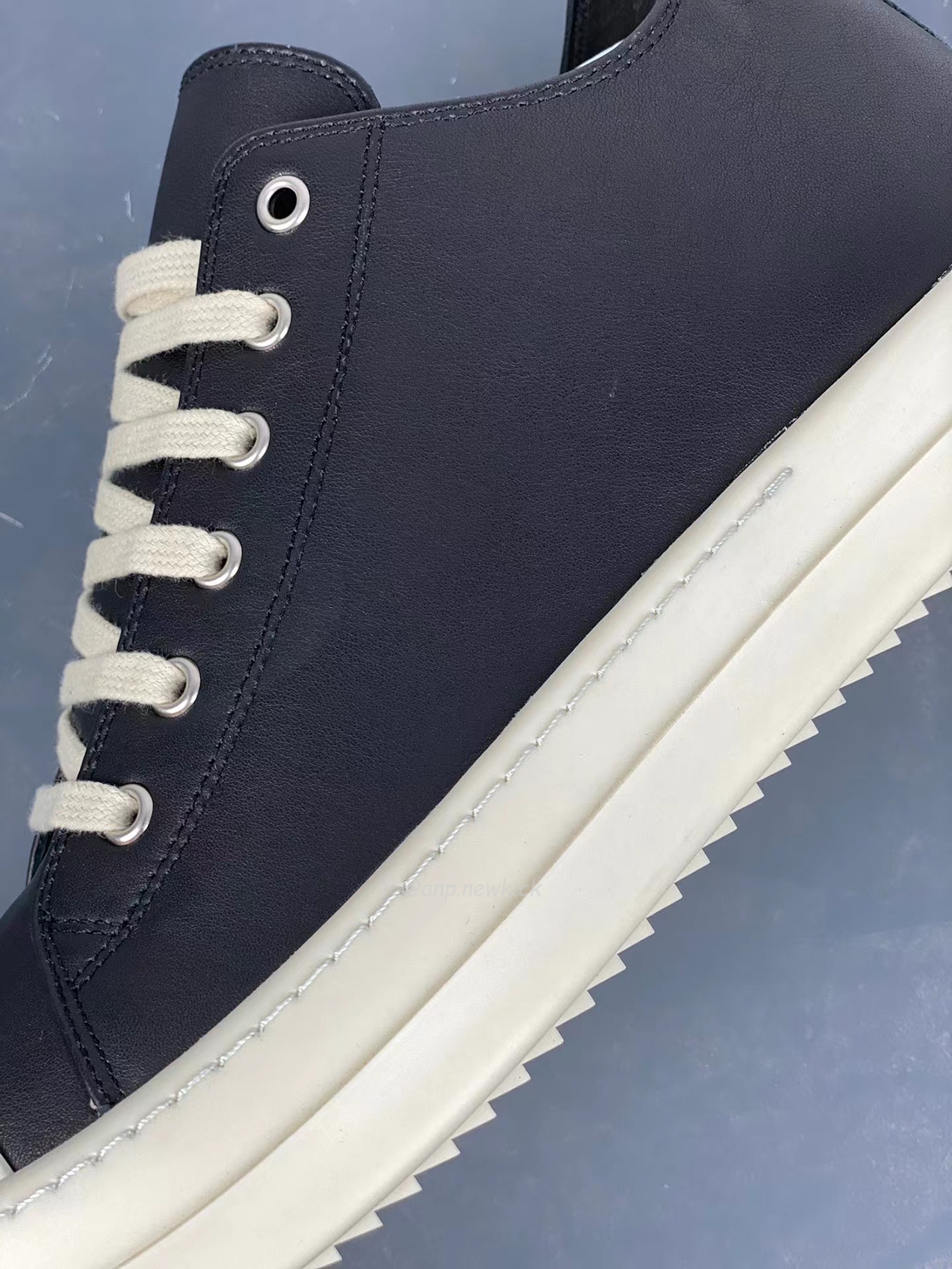 Rick Owens Leather Low Top Vintage Sneakers Suede Canvas Black Taupe Grey Faded Pnk Pearl Milk Dark Dust (31) - www.newkick.vip