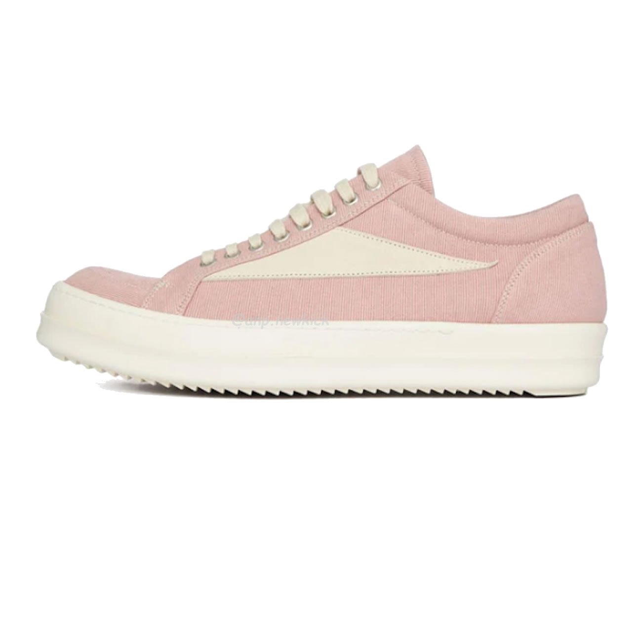 Rick Owens Leather Low Top Vintage Sneakers Suede Canvas Black Taupe Grey Faded Pnk Pearl Milk Dark Dust (38) - www.newkick.vip