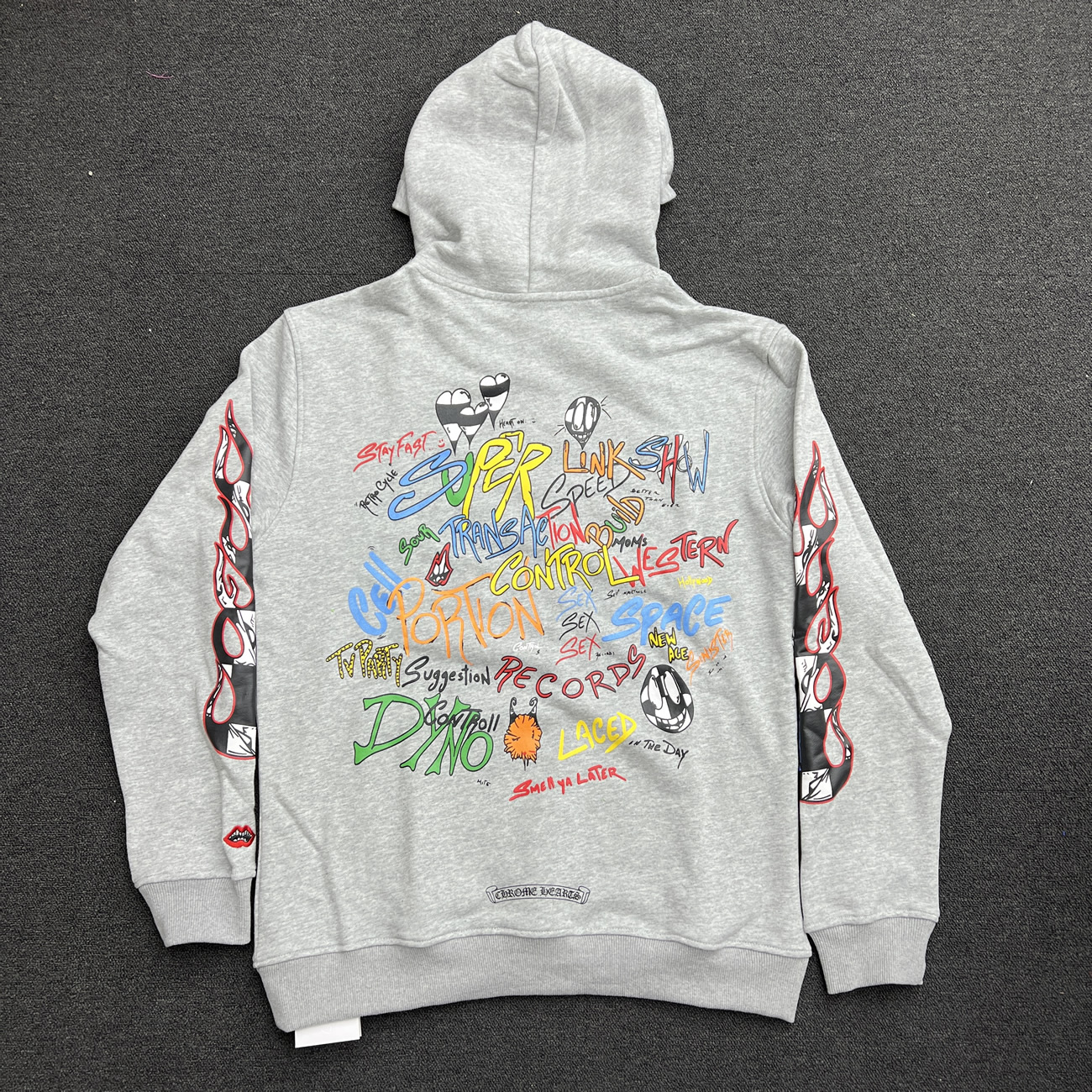 Chrome Hearts Matty Boy Brain Wave Hoodie Chrome Hearts Grey Ss21 (6) - www.newkick.vip