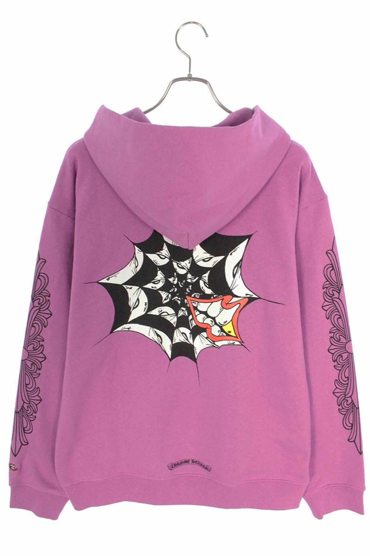 Chrome Hearts Matty Boy Spider Web Hoodie Purple Ss21 (5) - www.newkick.vip
