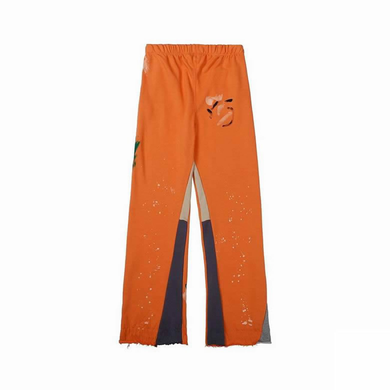 Gallery Dept Painted Flare Sweat Pants Washed Black Navy Orange Grey (12) - www.newkick.vip