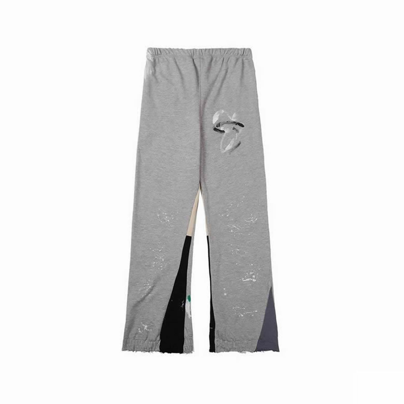 Gallery Dept Painted Flare Sweat Pants Washed Black Navy Orange Grey (7) - www.newkick.vip