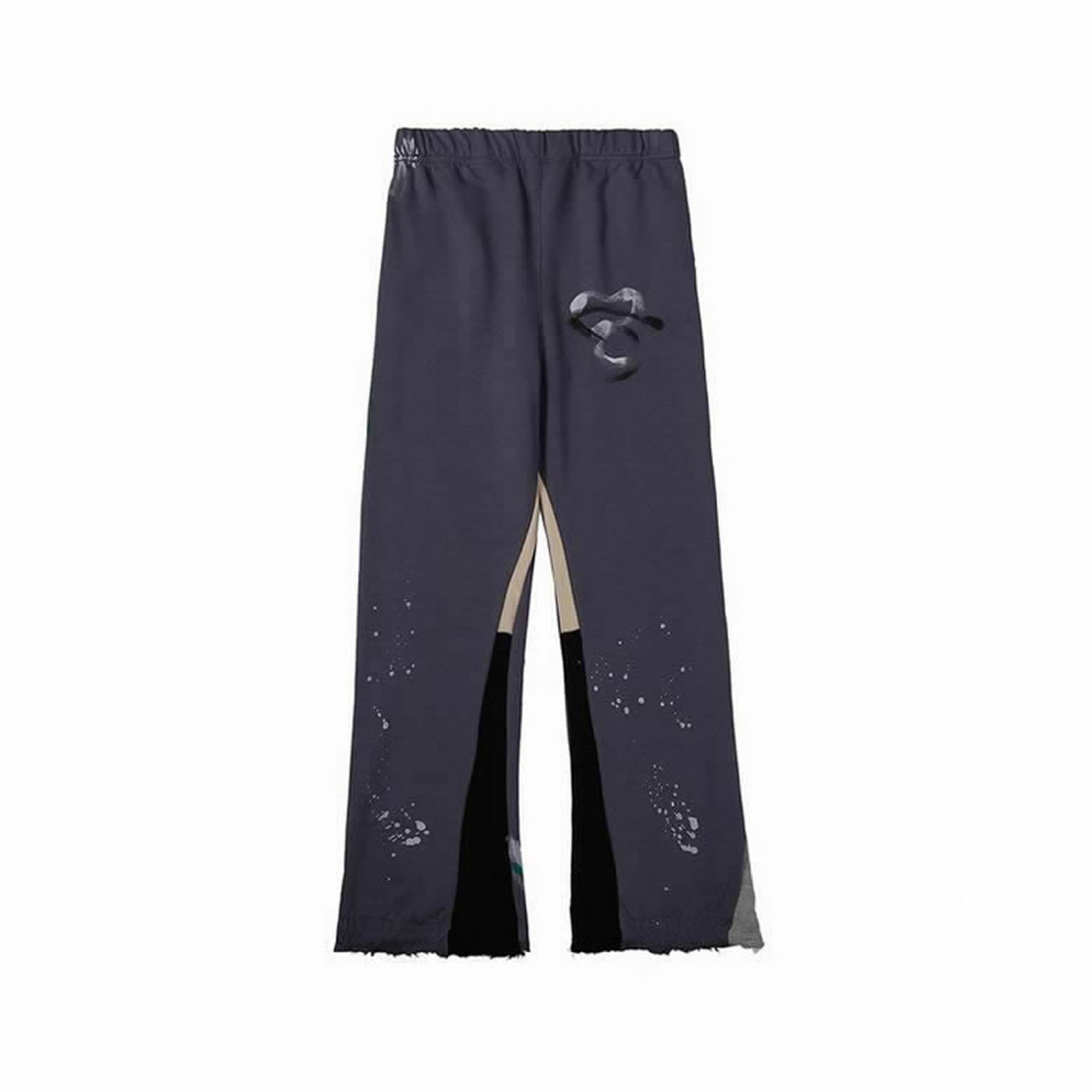 Gallery Dept Painted Flare Sweat Pants Washed Black Navy Orange Grey (8) - www.newkick.vip