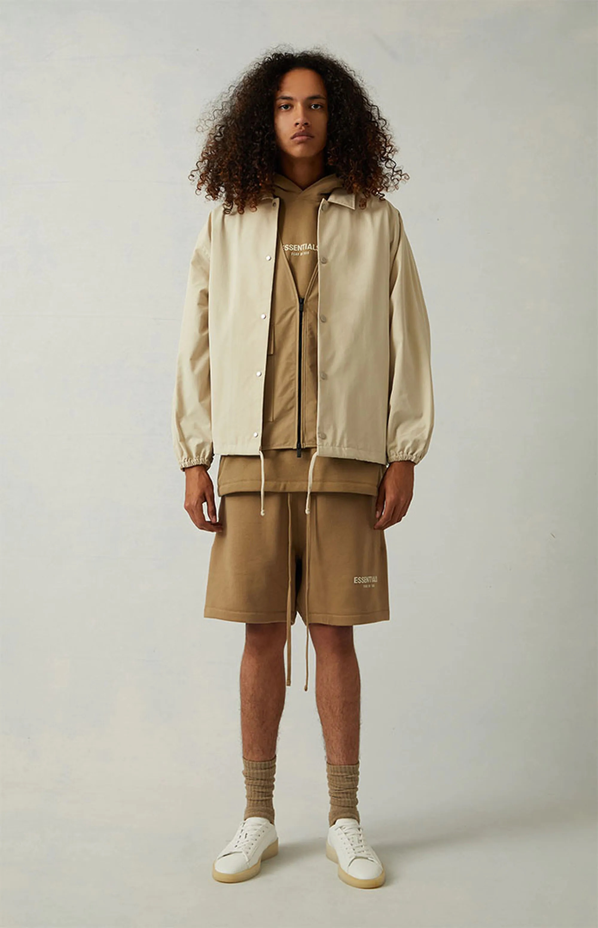 Fear Of God Essentials 1977 Coaches Jacket Iron Oak (14) - www.newkick.vip Fear Of God Essentials 1977 Coaches Jacket Iron Oak (14) - www.newkick.vip