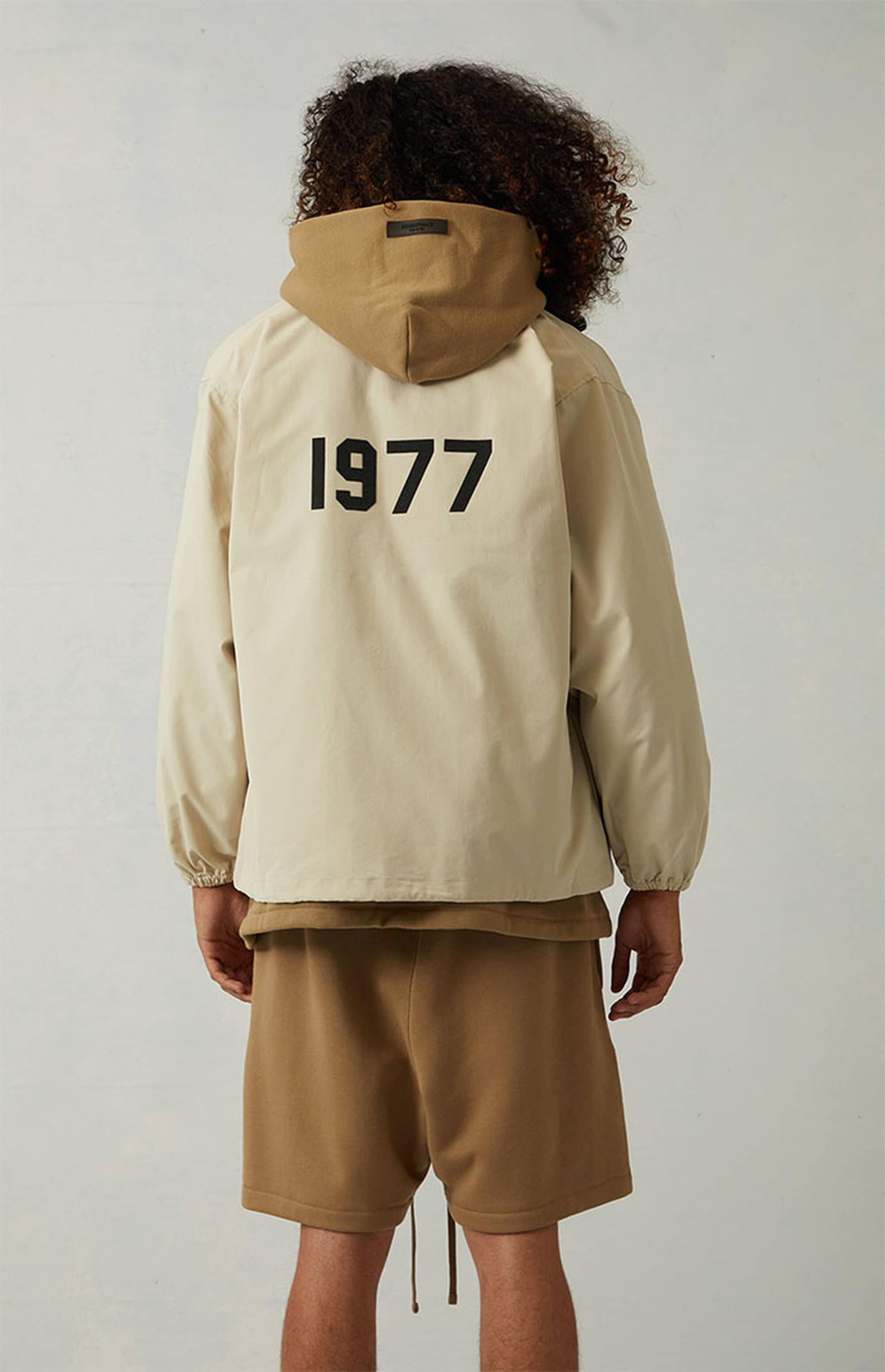 Fear Of God Essentials 1977 Coaches Jacket Iron Oak (13) - www.newkick.vip