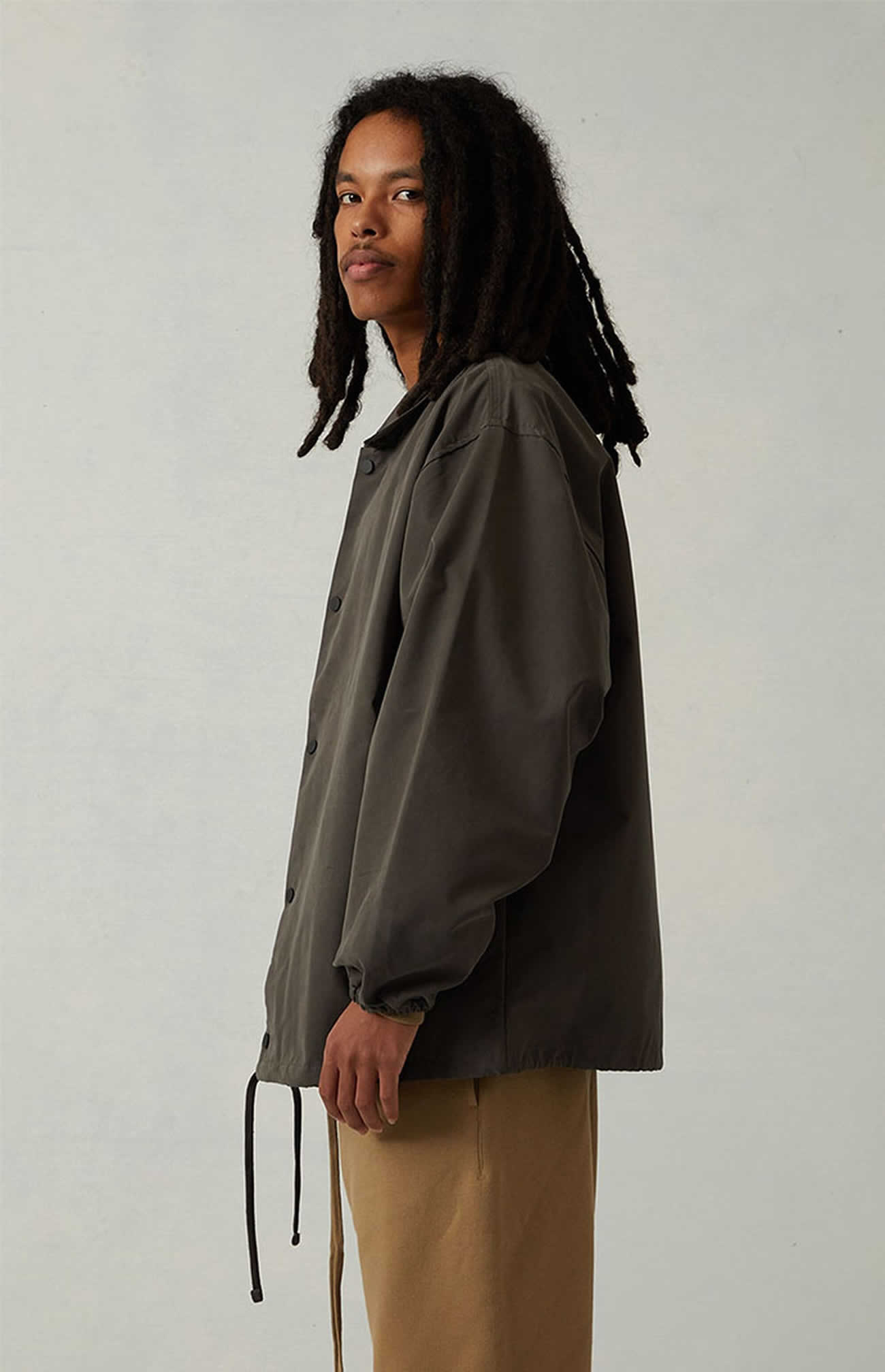 Fear Of God Essentials 1977 Coaches Jacket Iron Oak (20) - www.newkick.vip