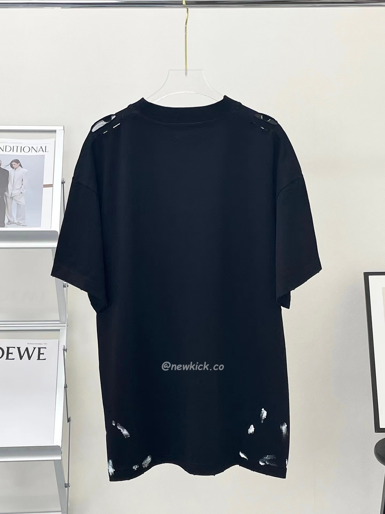 Balenciaga Metal Vintage Oversized T Shirt Black Multi Ss22 (10) - www.newkick.vip
