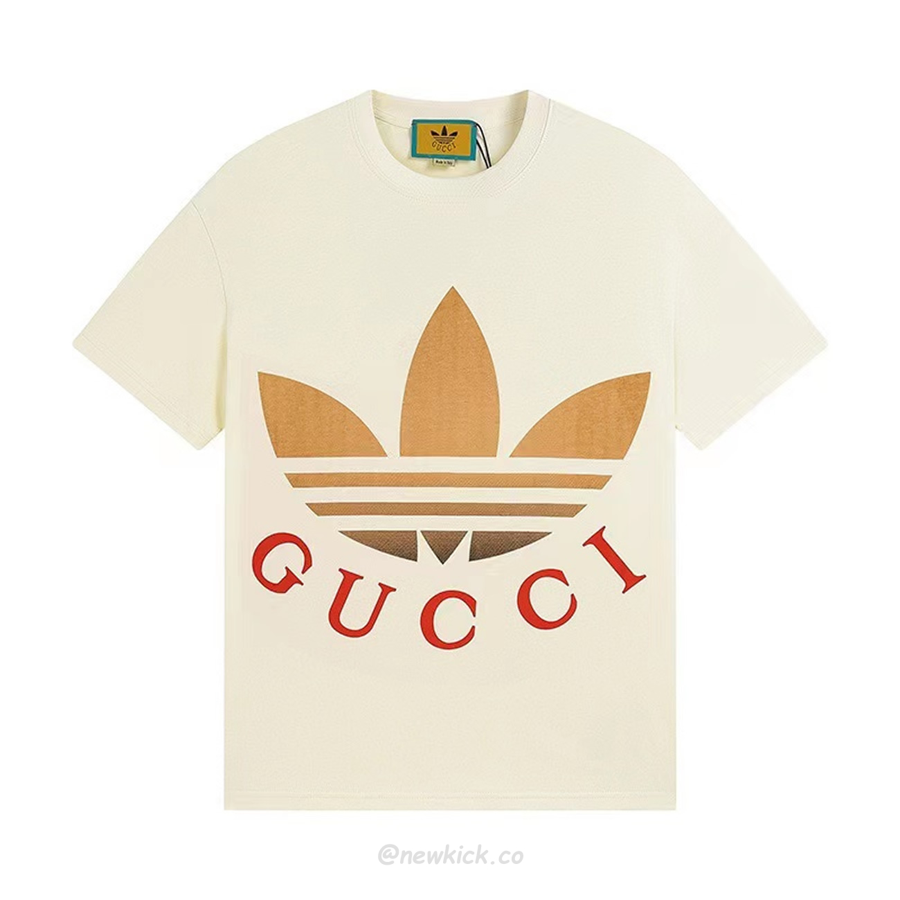 Gucci X Adidas Cotton Jersey T Shirt (1) - www.newkick.vip