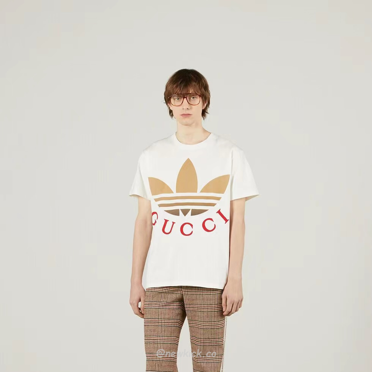 Gucci X Adidas Cotton Jersey T Shirt (9) - www.newkick.vip
