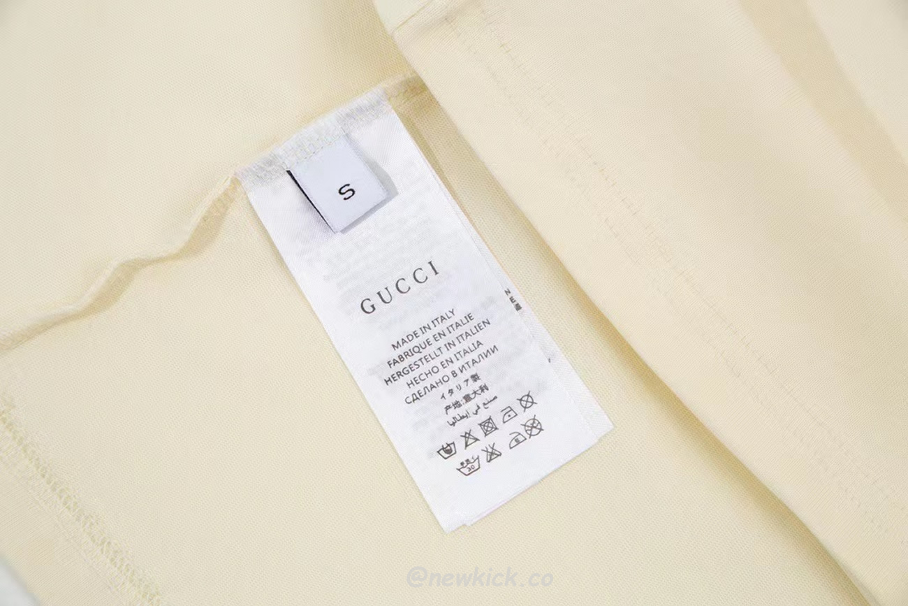 Gucci X Adidas Trefoil Print T Shirt Off White Ss22 (3) - www.newkick.vip