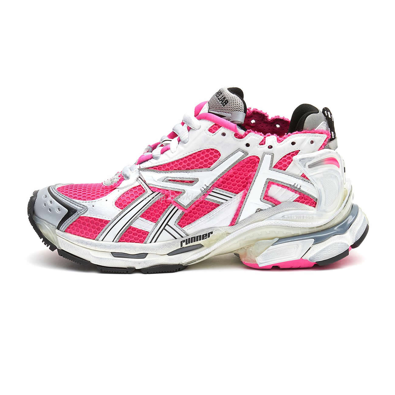Balenciaga Runner Panelled Pink Sneakers (1) - www.newkick.vip