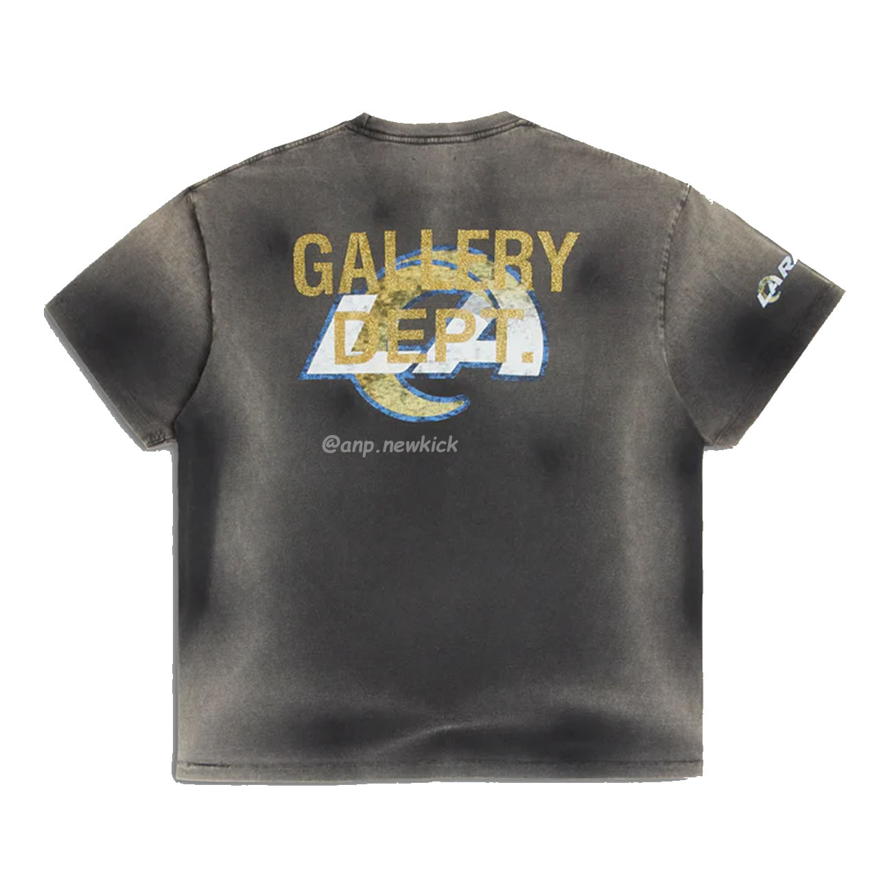 Gallery Dept X La Rams Tee Co Branded Letter Sun Faded Black Brown (2) - www.newkick.vip Gallery Dept X La Rams Tee Co Branded Letter Sun Faded Black Brown (2) - www.newkick.vip