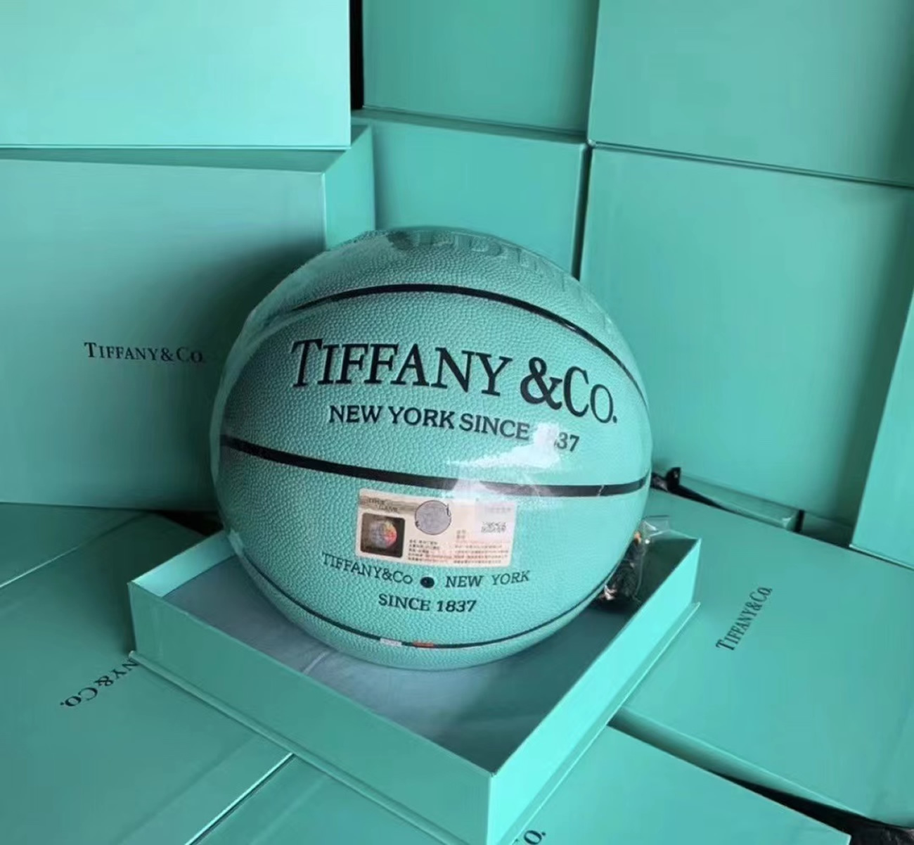 Tiffany X Cat Street X Spalding Basketball Tiffany Blue (2) - www.newkick.vip