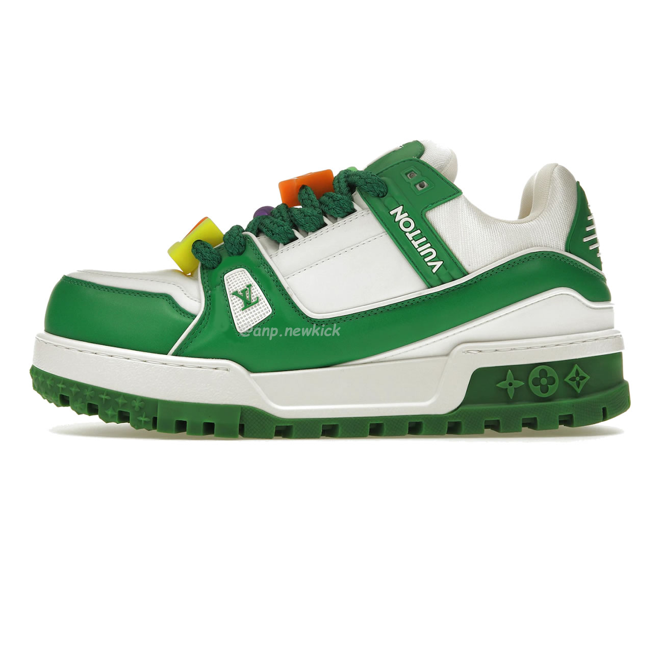Louis Vuitton Trainer Maxi Orange Green White Black (15) - www.newkick.vip