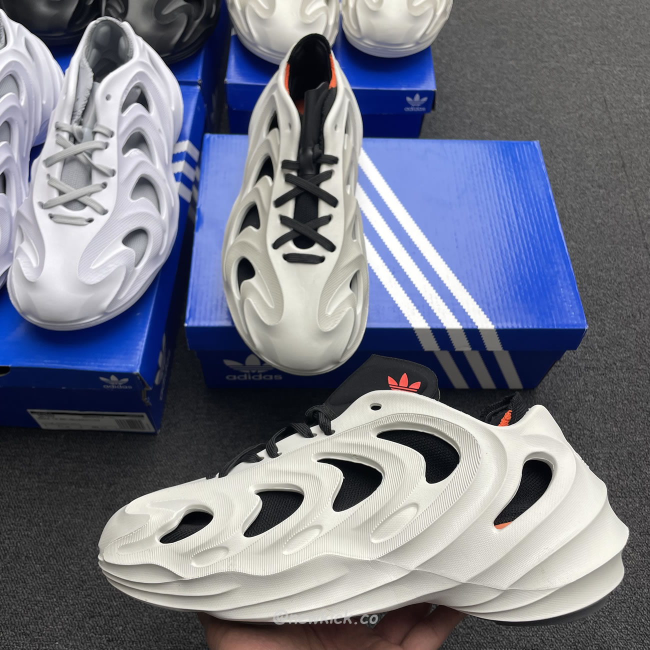 Adidas Adifom Q Wonder White Core Black Orange Grey (13) - www.newkick.vip
