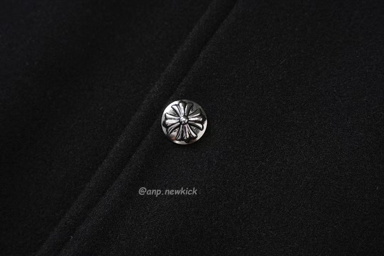 Chrome Hearts Patchwork Baseball Cross Jacket Black White (2) - www.newkick.vip