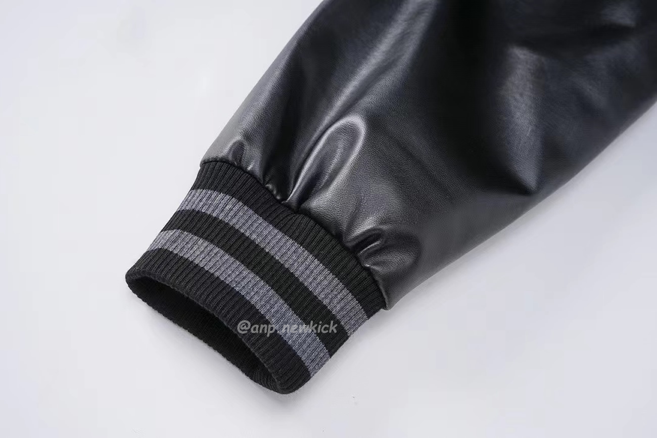 Chrome Hearts Patchwork Baseball Cross Jacket Black White (8) - www.newkick.vip