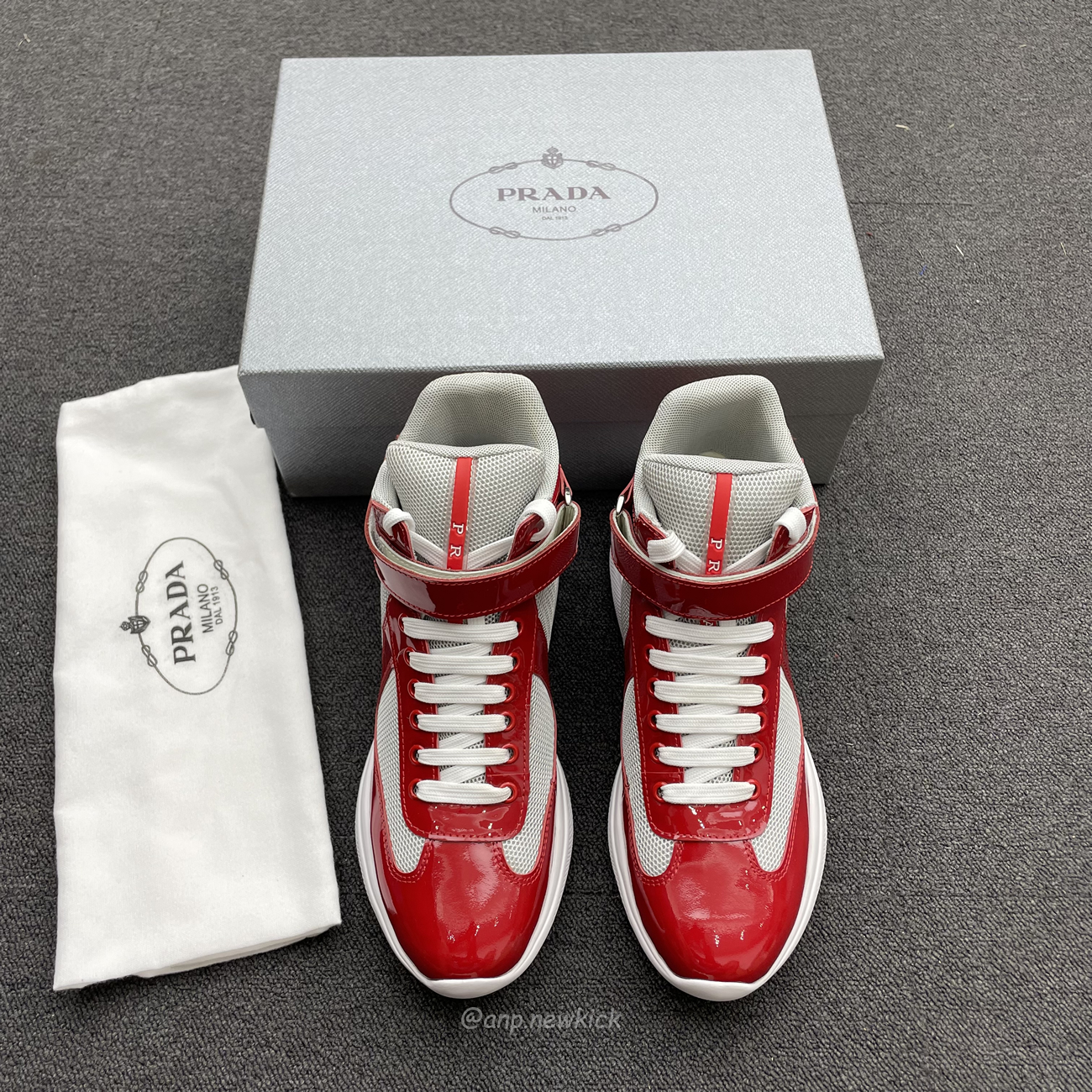 Prada Americas Cup High Top Sneakers (5) - www.newkick.vip
