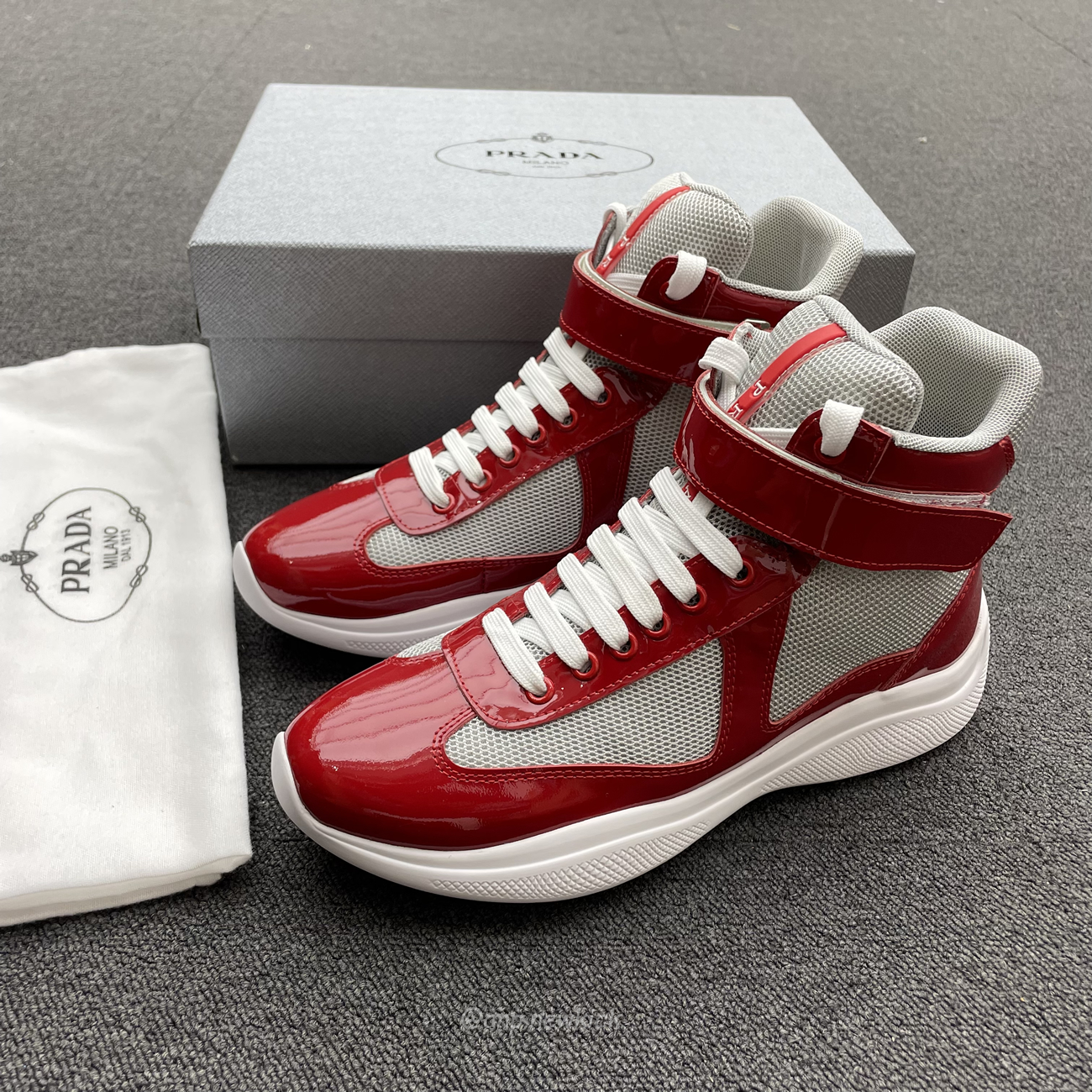 Prada Americas Cup High Top Sneakers (6) - www.newkick.vip