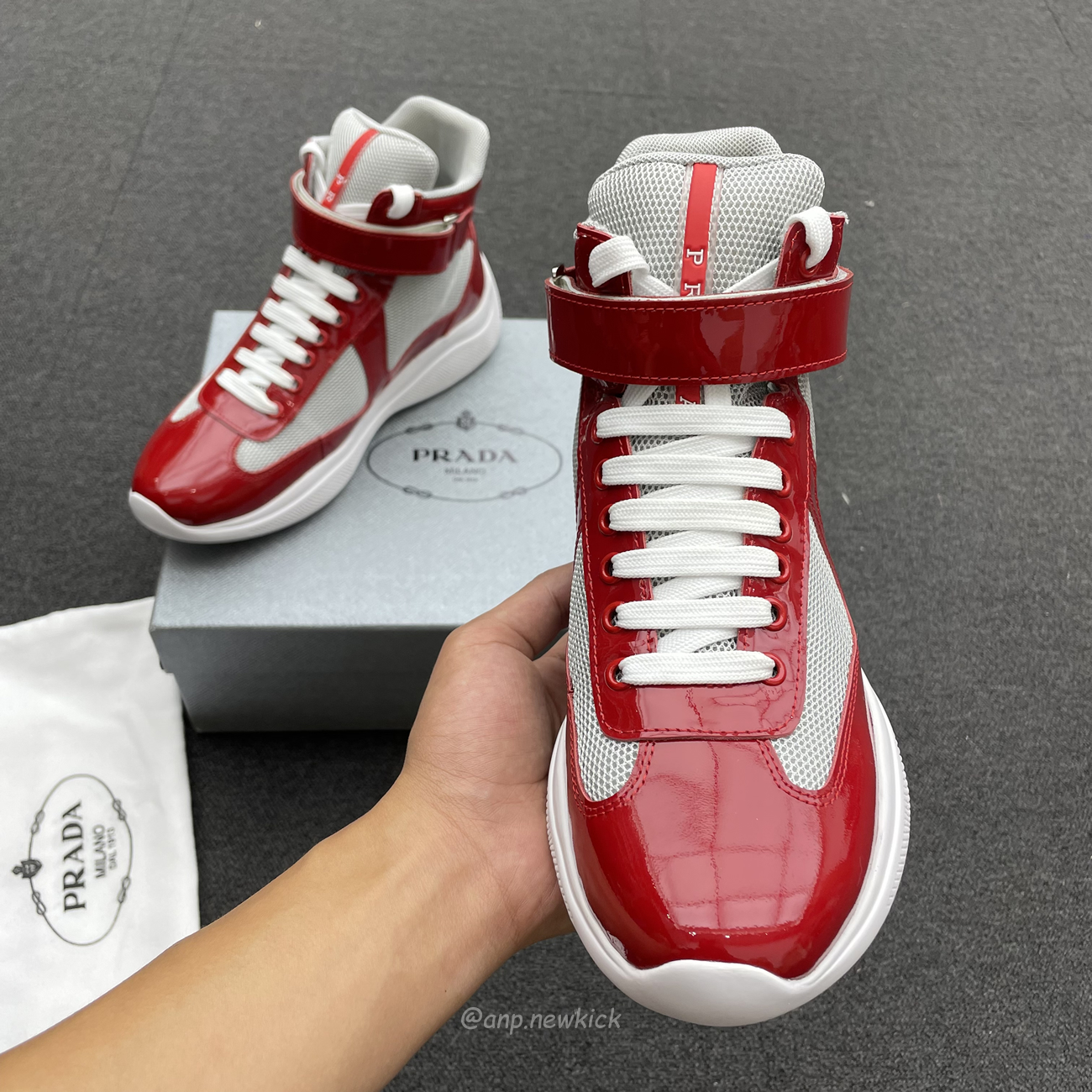 Prada Americas Cup High Top Sneakers (7) - www.newkick.vip