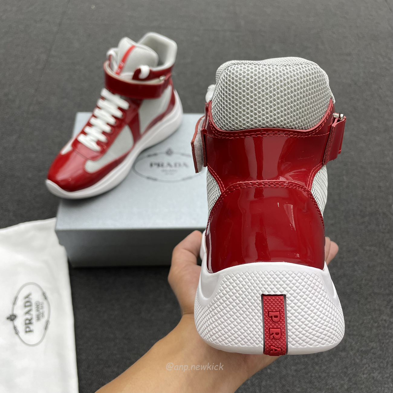 Prada Americas Cup High Top Sneakers (8) - www.newkick.vip