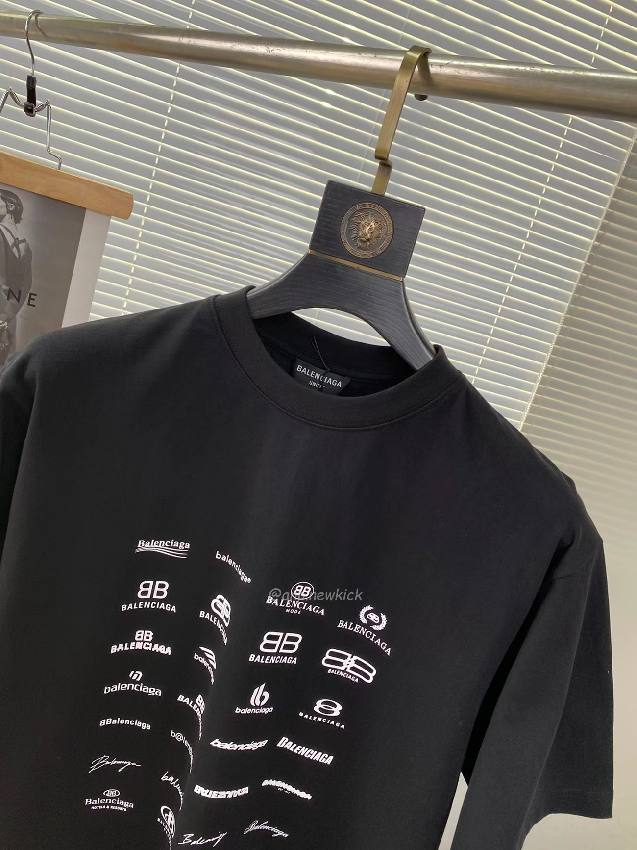 Balenciaga Archives Logo Printed Cotton T Shirt (2) - www.newkick.vip