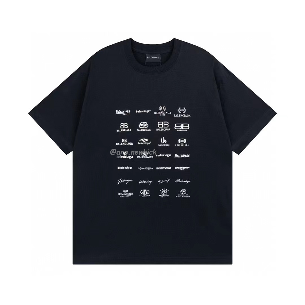 Balenciaga Archives Logo Printed Cotton T Shirt (1) - www.newkick.vip