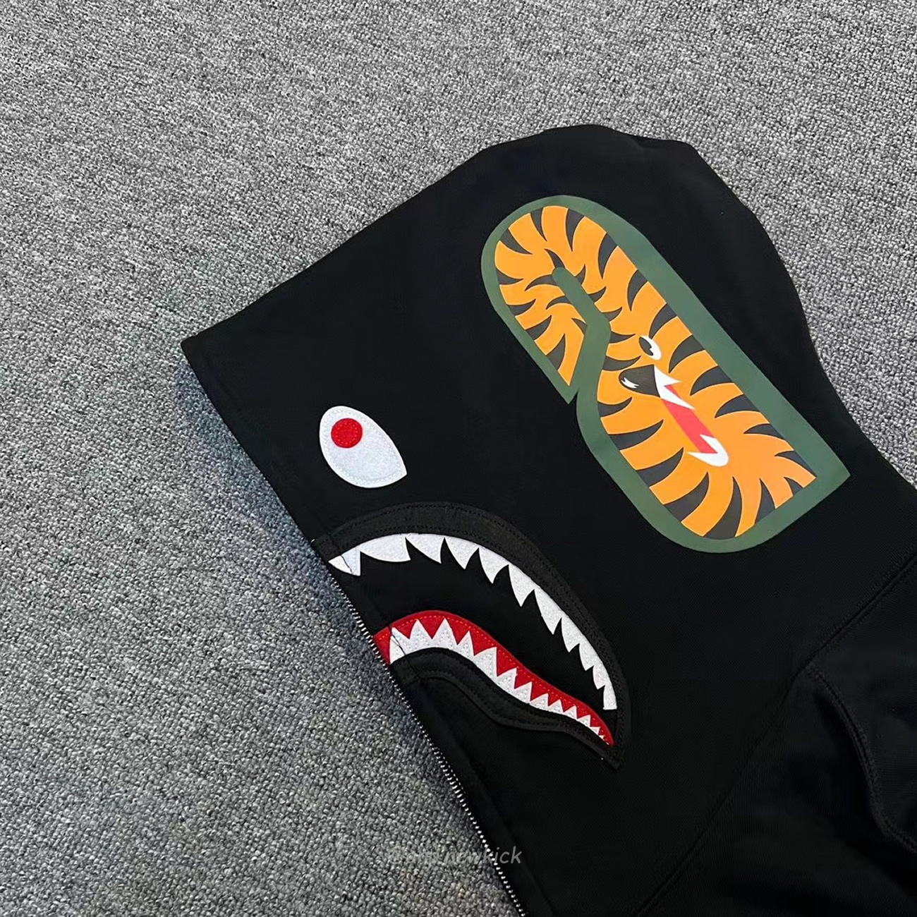 Bape Shark Full Zip Hoodie Black Ss22 (3) - www.newkick.vip