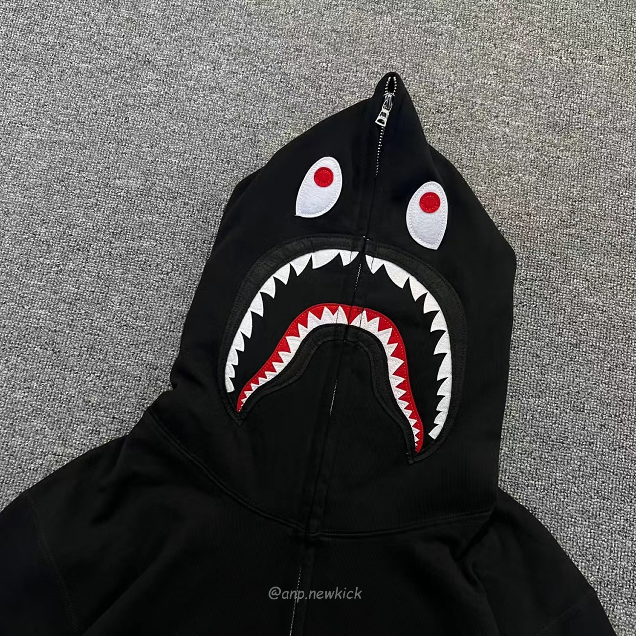 Bape Shark Full Zip Hoodie Black Ss22 (7) - www.newkick.vip