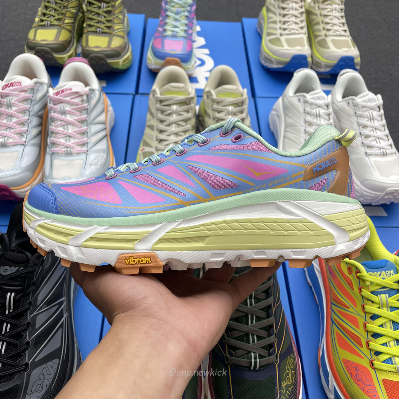 Hoka One One Mafate Speed 2 Black Castlerock 1126851 Bcstl (14) - www.newkick.vip