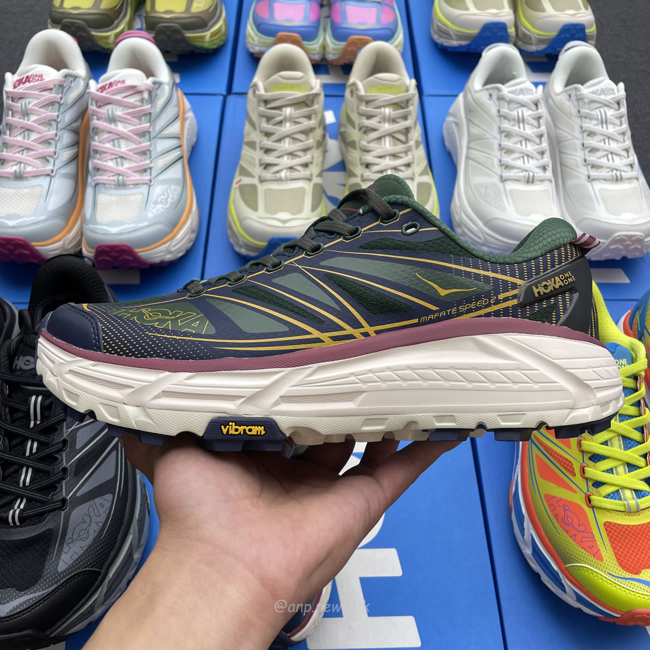 Hoka One One Mafate Speed 2 Black Castlerock 1126851 Bcstl (15) - www.newkick.vip