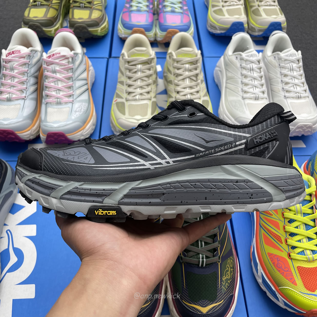 Hoka One One Mafate Speed 2 Black Castlerock 1126851 Bcstl (3) - www.newkick.vip
