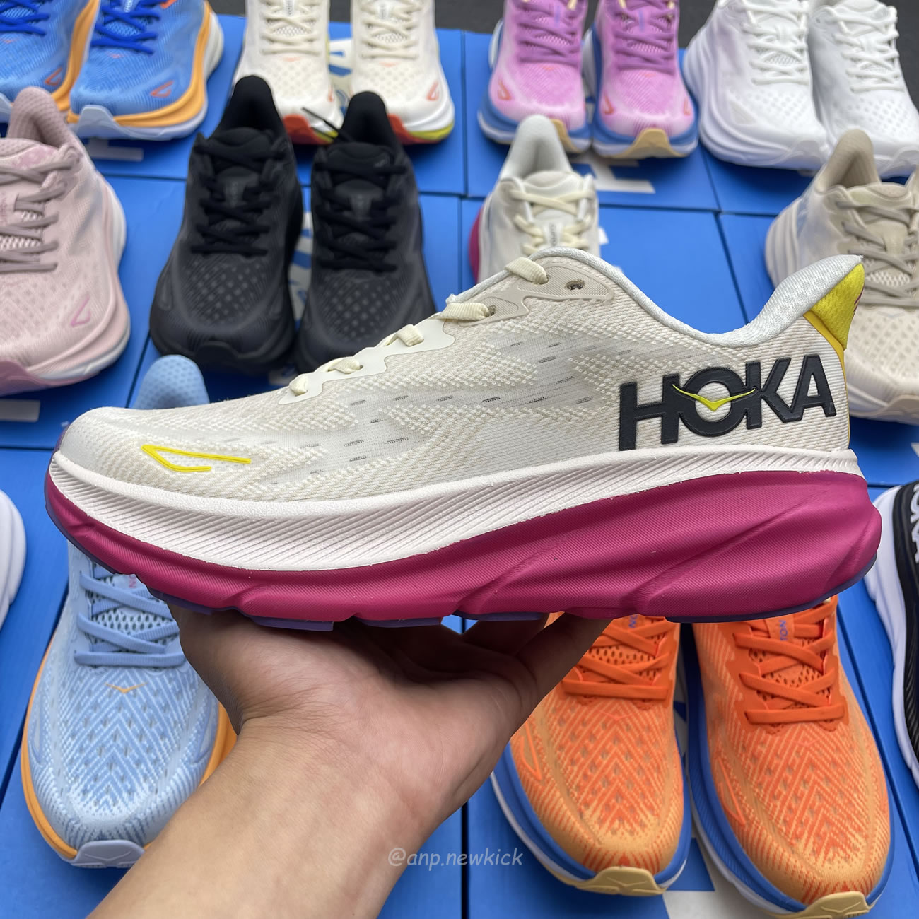 Hoka One One Clifton 9 White 1127895 Wwh (4) - www.newkick.vip