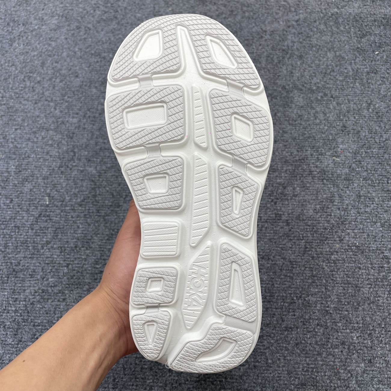 Hoka One One Bondi 9 Cosmic Grey White Mesh Womens 1162012 Cywh (5) - www.newkick.vip