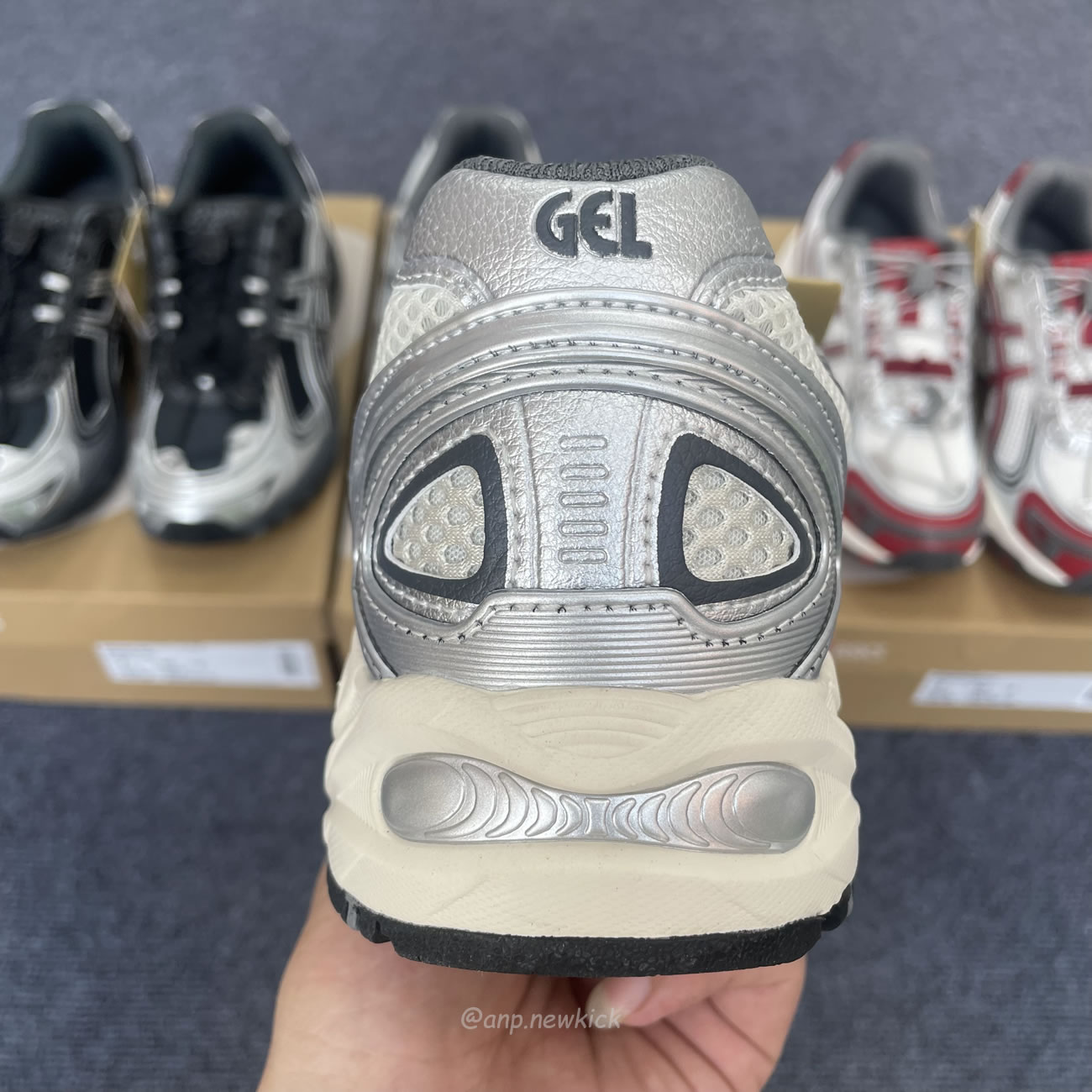 Asics Gel Kahana Tr V4 Carbon Black Silver White Cream Cranberry (10) - www.newkick.vip