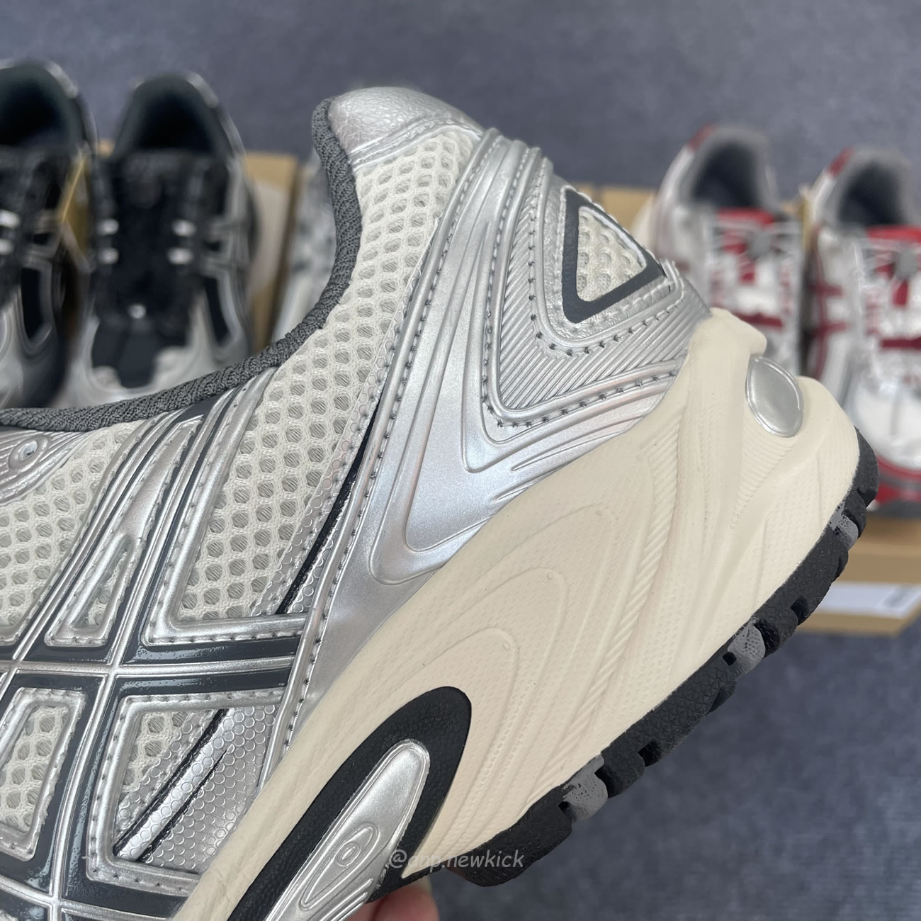 Asics Gel Kahana Tr V4 Carbon Black Silver White Cream Cranberry (3) - www.newkick.vip