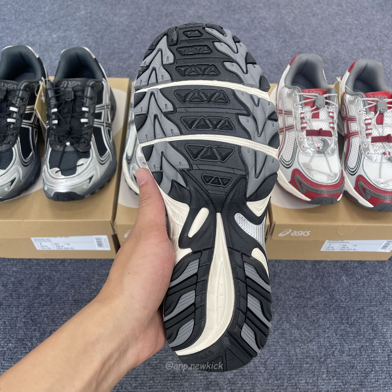 Asics Gel Kahana Tr V4 Carbon Black Silver White Cream Cranberry (5) - www.newkick.vip