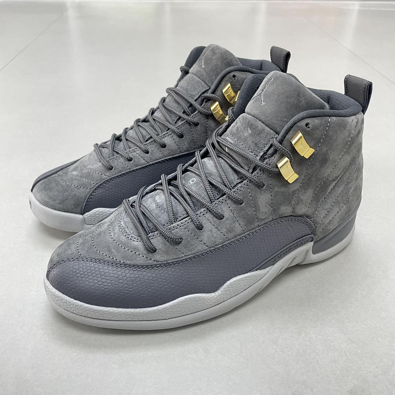 Air Jordan 12 Retro Dark Grey 130690 005 (2) - www.newkick.vip