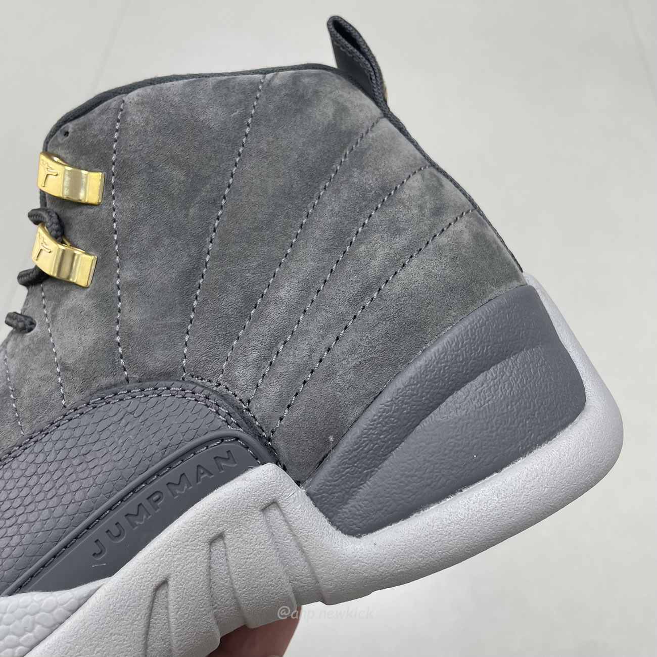 Air Jordan 12 Retro Dark Grey 130690 005 (3) - www.newkick.vip
