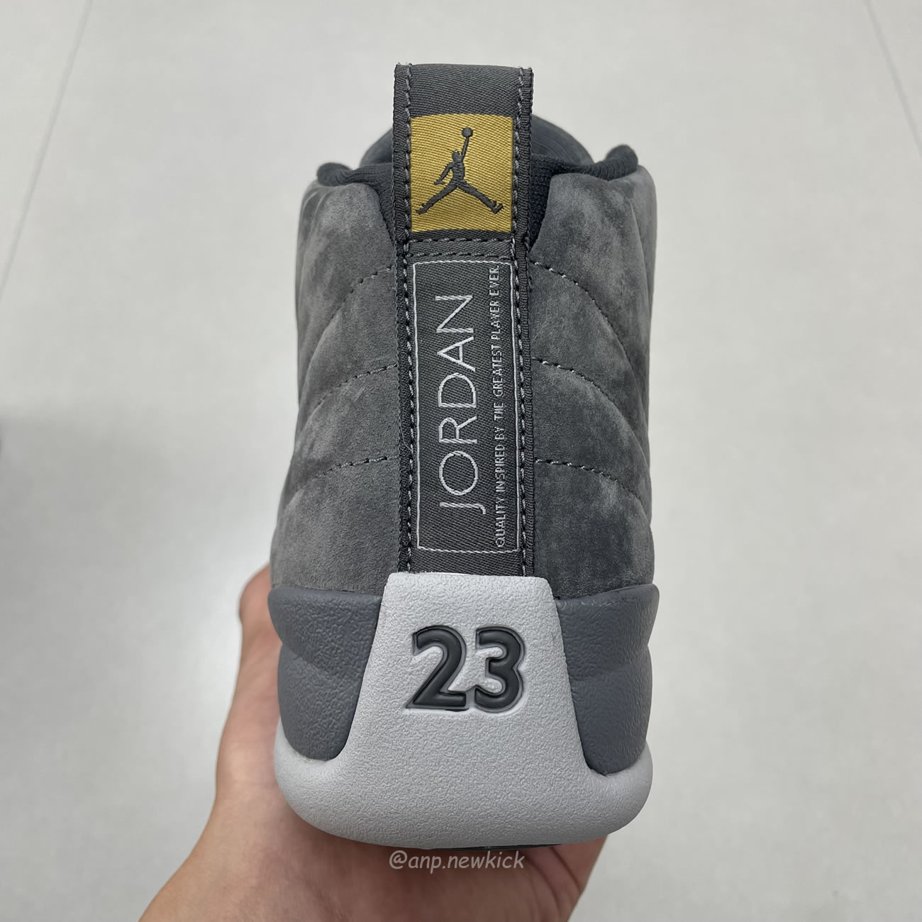 Air Jordan 12 Retro Dark Grey 130690 005 (5) - www.newkick.vip