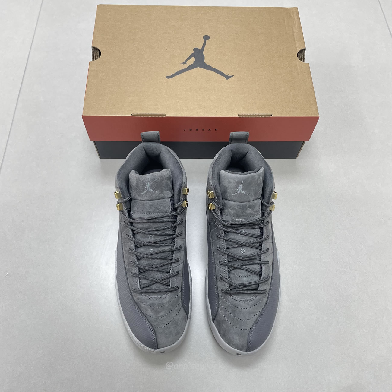 Air Jordan 12 Retro Dark Grey 130690 005 (8) - www.newkick.vip