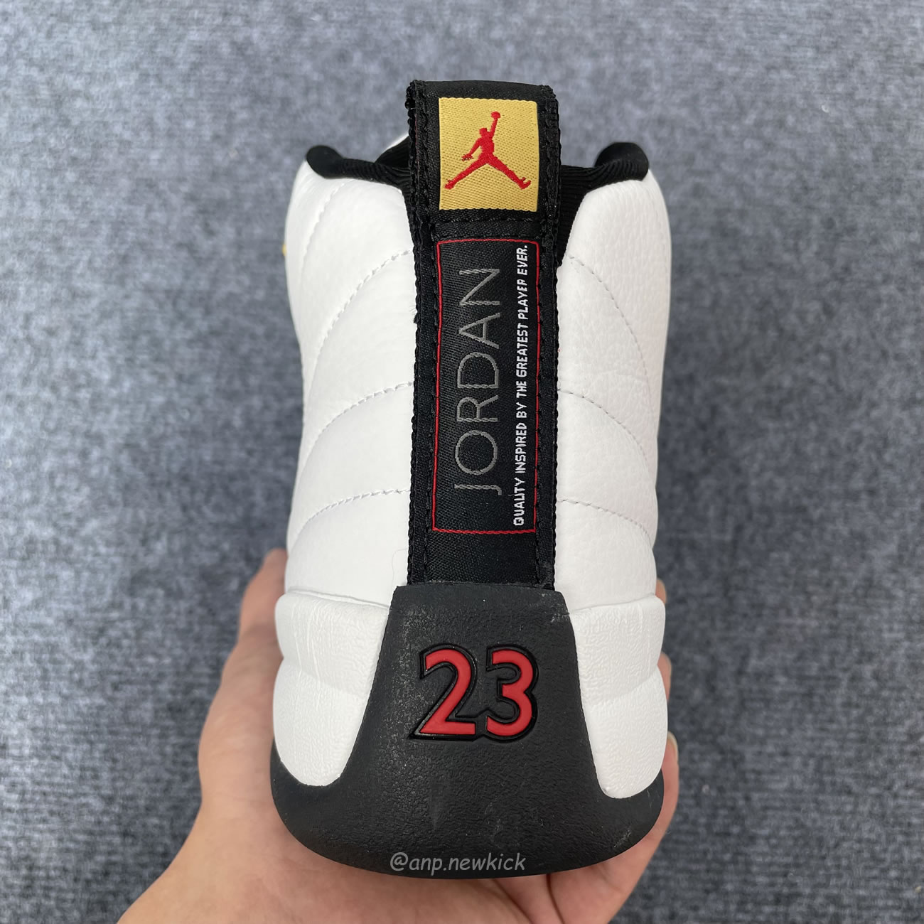 Air Jordan 12 Retro Taxi White Gold 130690 125 (5) - www.newkick.vip